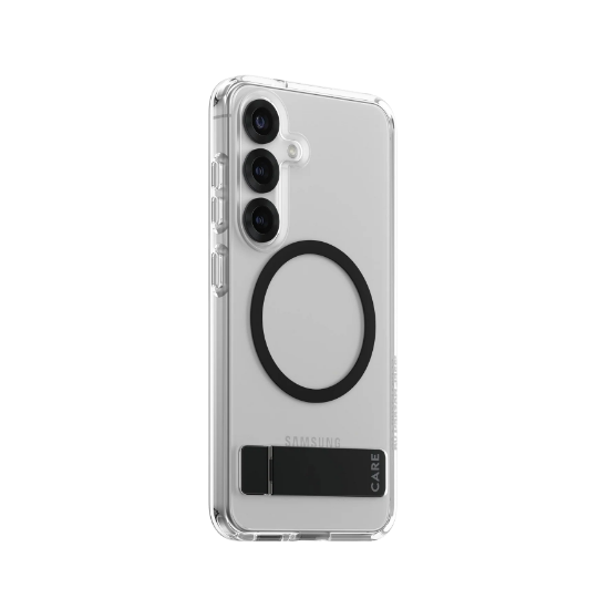 Picture of CARE Clear Kickstand Case for the Samsung Galaxy S25 line
